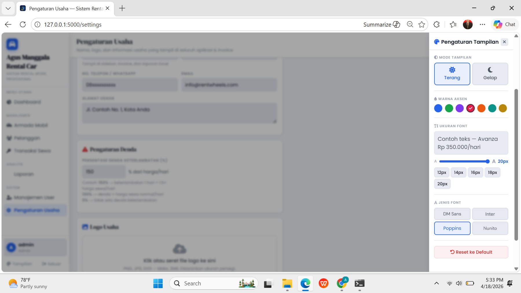 Aplikasi Rental Mobil 7