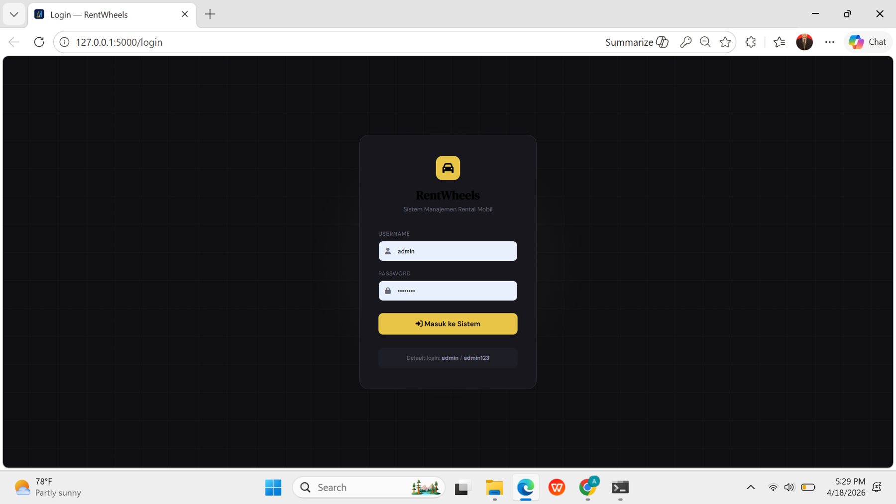 Aplikasi Rental Mobil 4