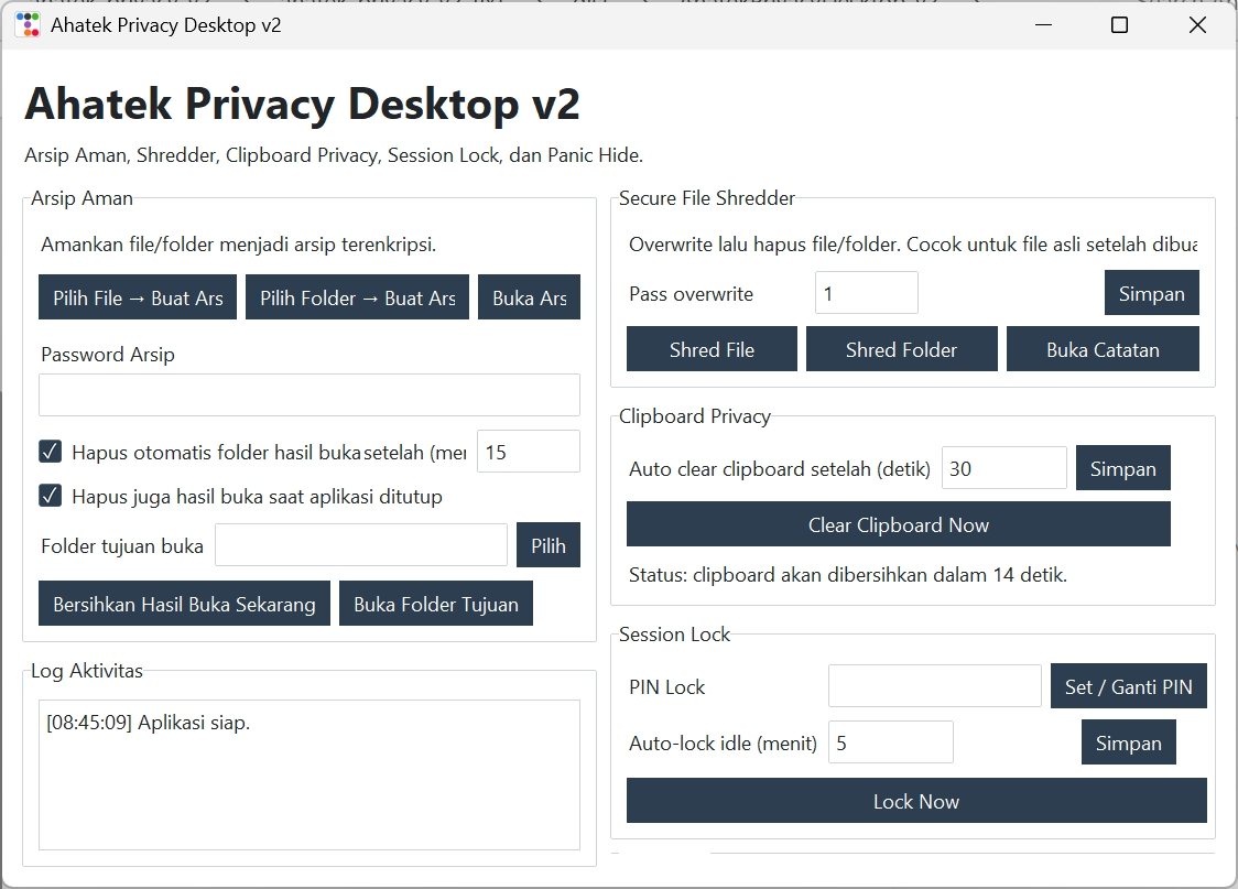 Aplikasi Penjaga Rahasia File Desktop 2