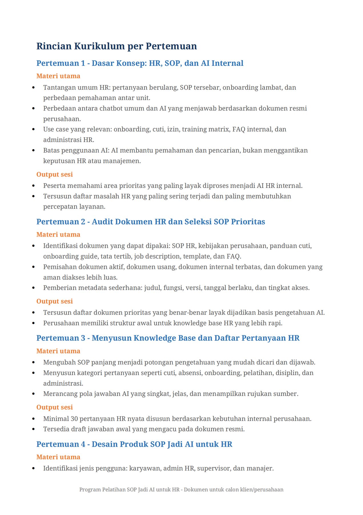 Ubah SOP, Kebijakan, dan Dokumen SDM Menjadi Asisten AI Internal 5